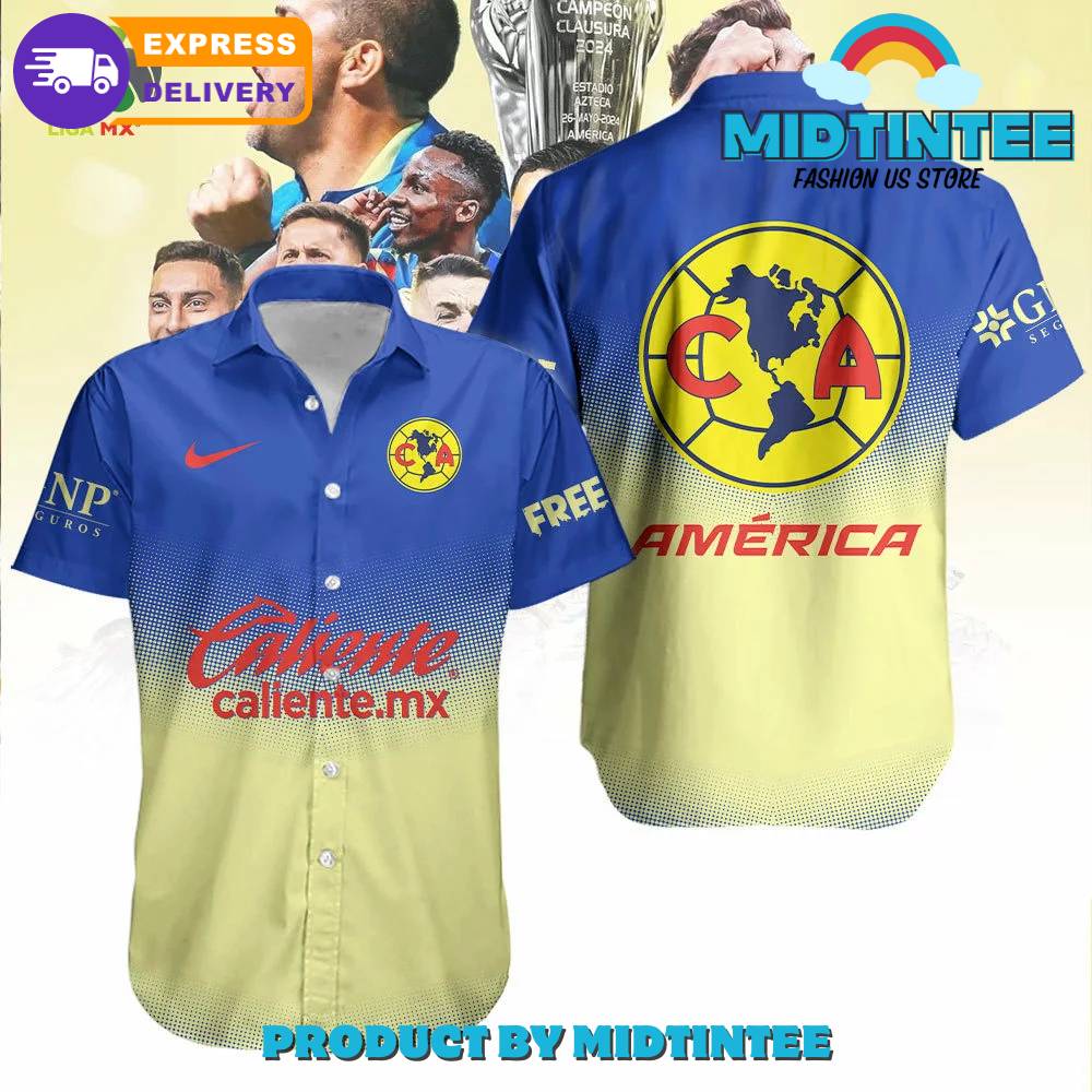 Club America 2024 Liga MX Champions Hawaiian Shirt