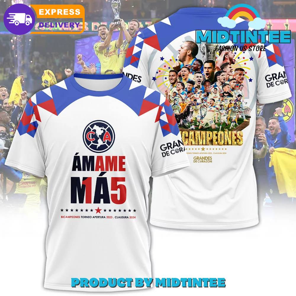 Club America Liga MX 2024 Champions Shirt - Midtintee