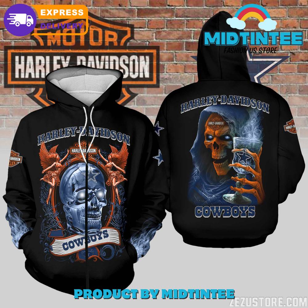 Dallas Cowboys NFL x Harley Davidson Hoodie