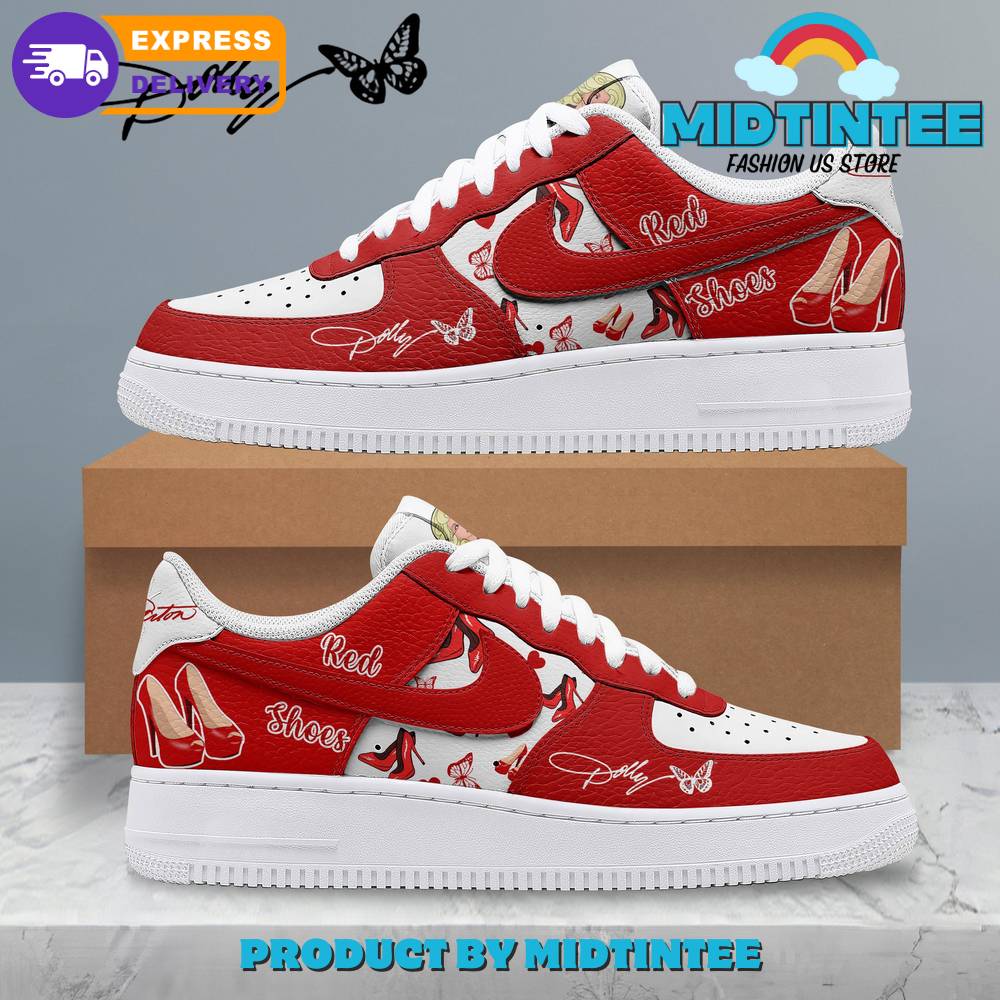Dolly Parton Red Nike Air Force 1