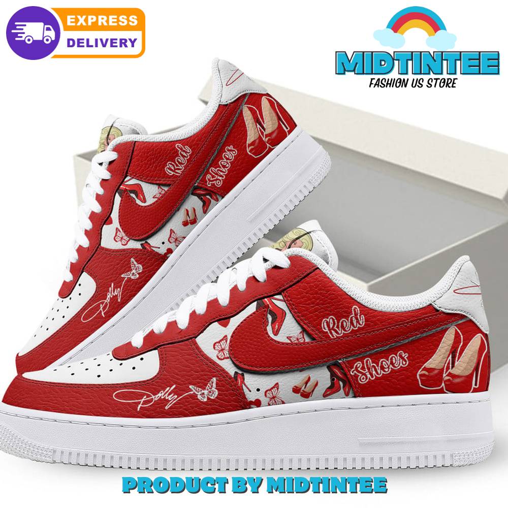 Dolly Parton Red Nike Air Force 1