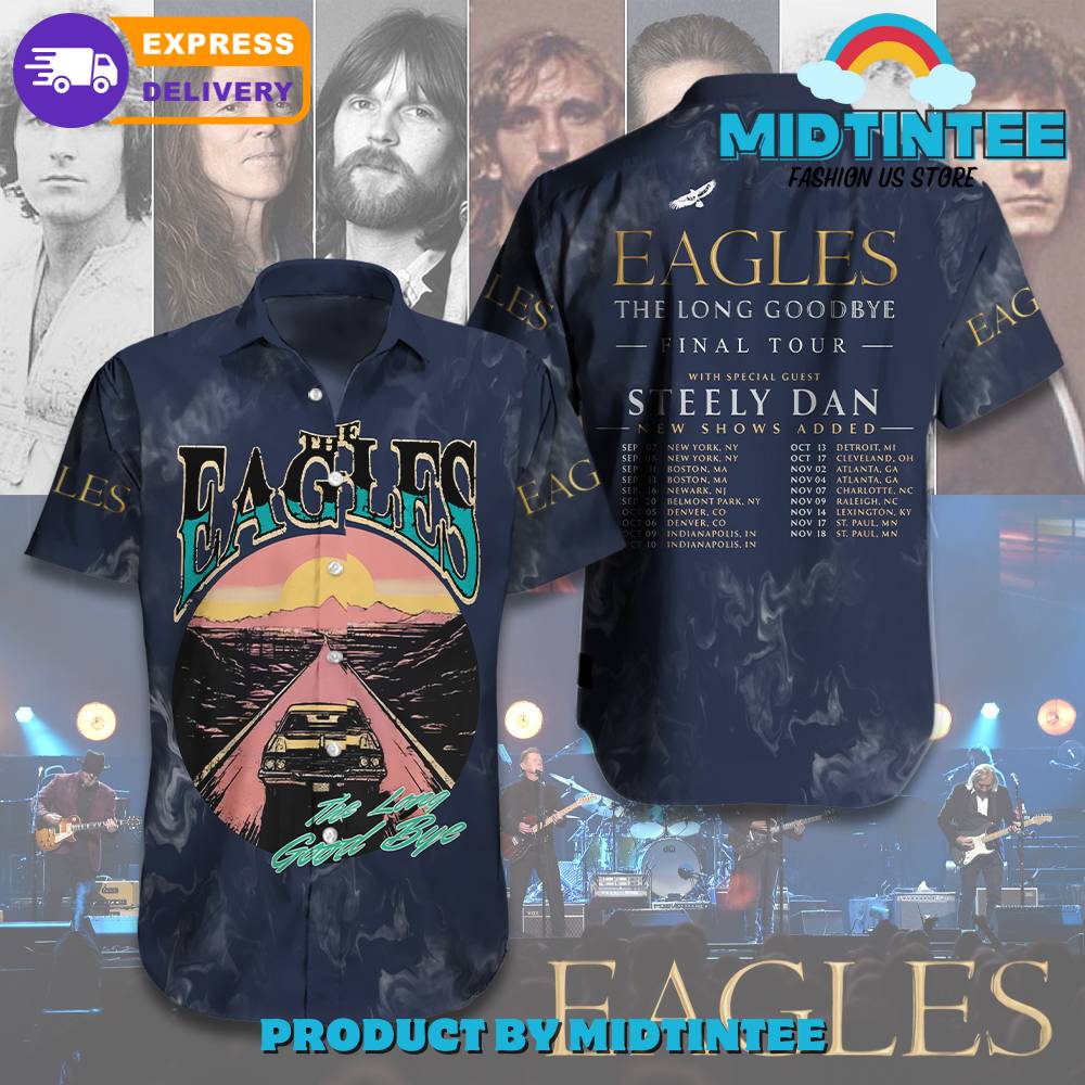 Eagles The Long Goodbye Final Tour Steely Dan Hawaiian Shirt