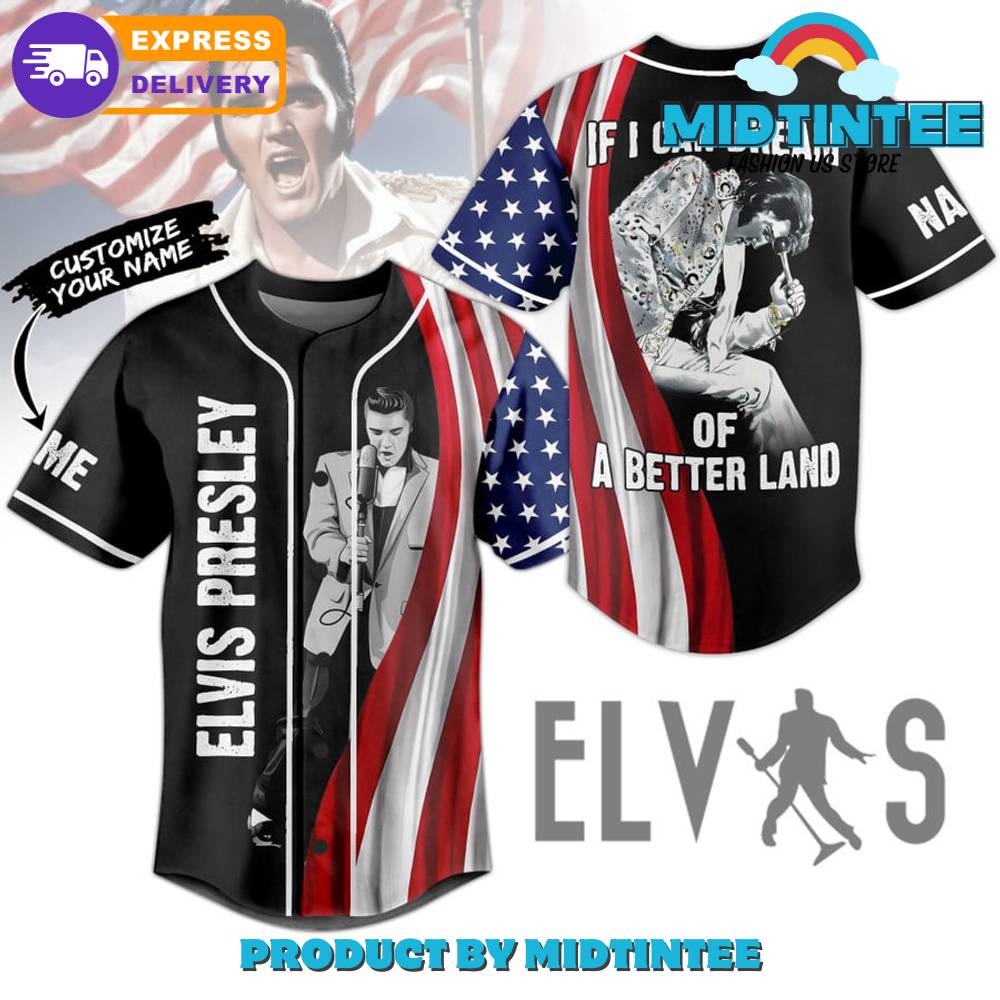 Elvis Presley A Better Land Customized Baseball Jersey