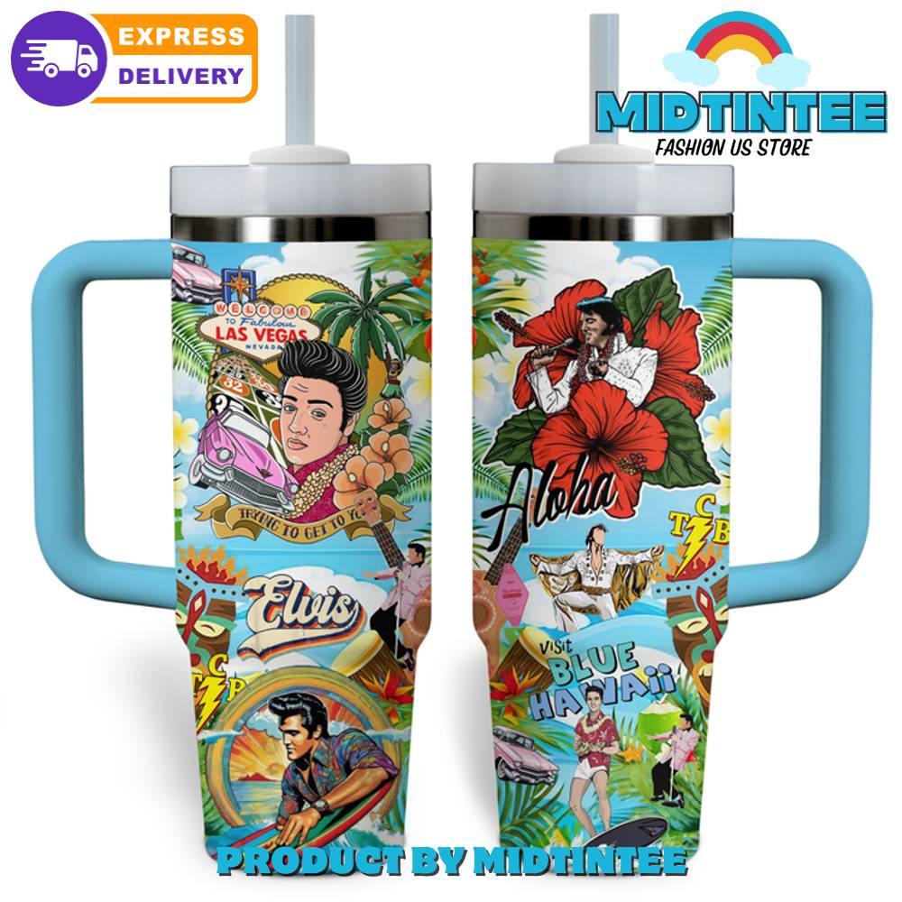 Elvis Presley Aloha Summer 40 oz Stanley Tumbler