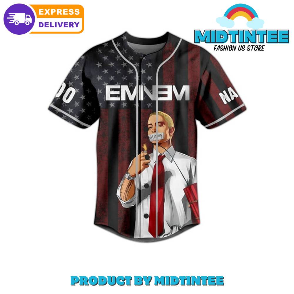 Eminem We As Americans Customized Baseball Jersey