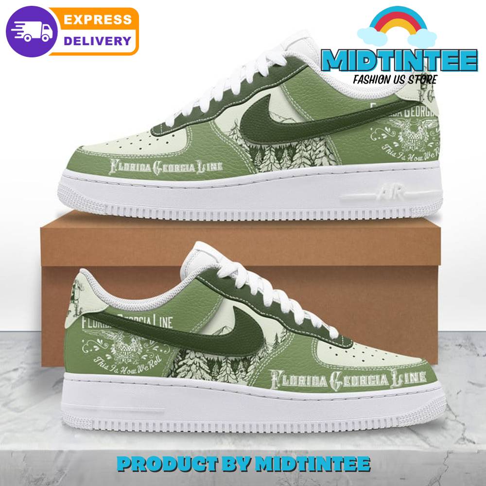 Florida Georgia Line Green Nike Air Force 1