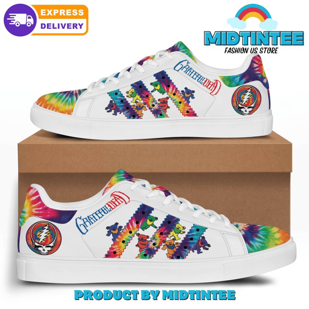 Grateful Dead Colorful Adidas Stan Smith Shoes