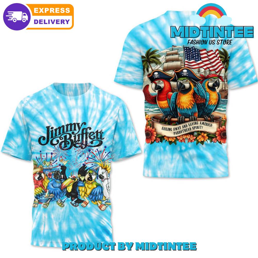 Jimmy Buffett Margaritaville Blue Shirt