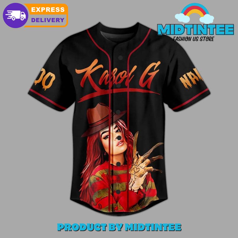 Karol G Bitchota Customized Black Baseball Jersey