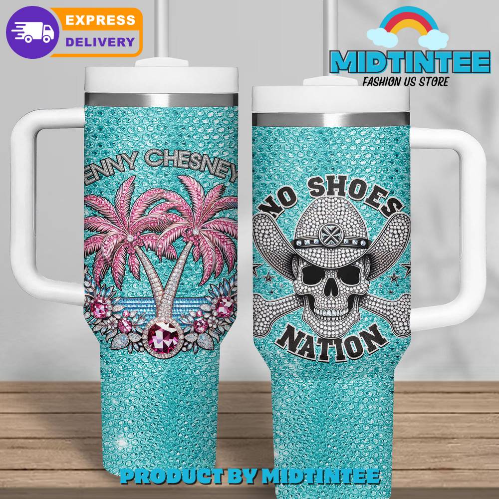 Kenny Chesney No Shoes Nation Blue Sea Stanley Tumbler