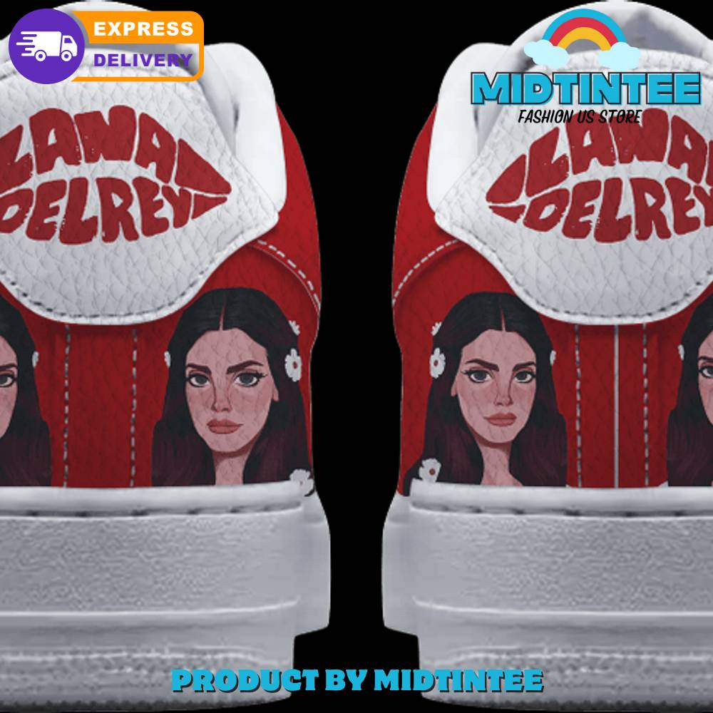 Lana Del Rey American Singer Red Nike Air Force 1