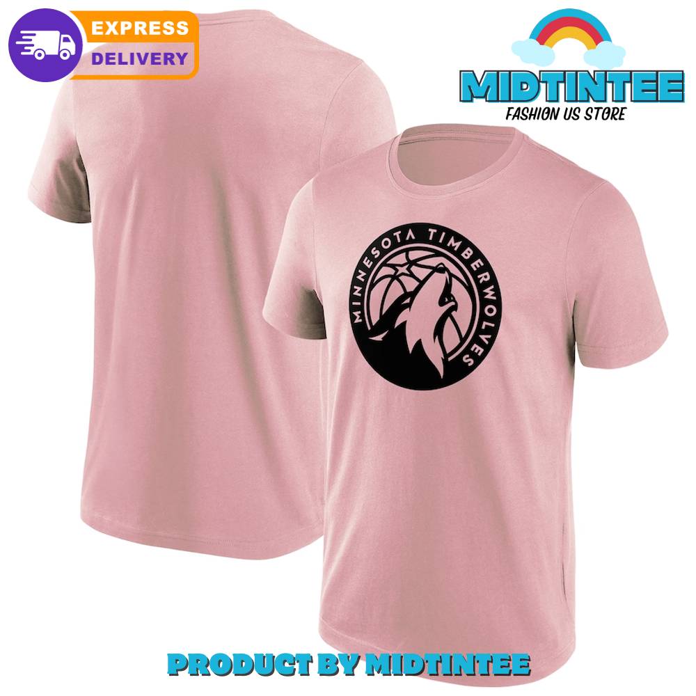 Minnesota Timberwolves NBA Team Pink T-Shirt