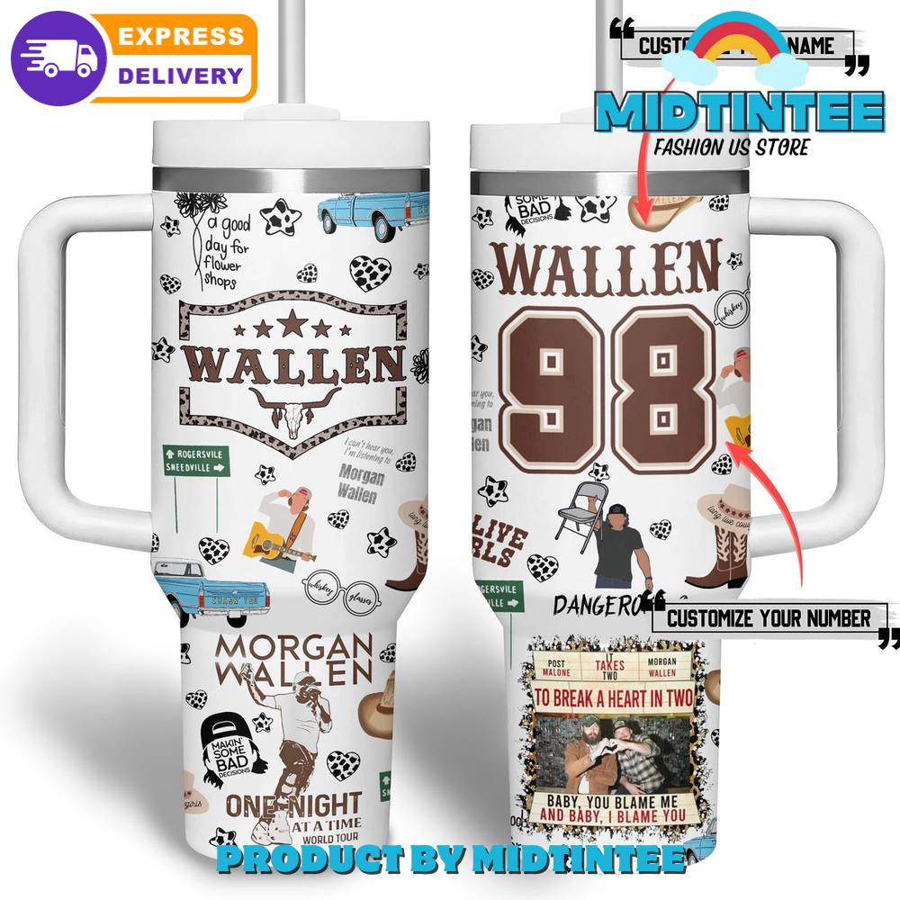 Morgan Wallen One Night At A Time White Stanley Tumbler