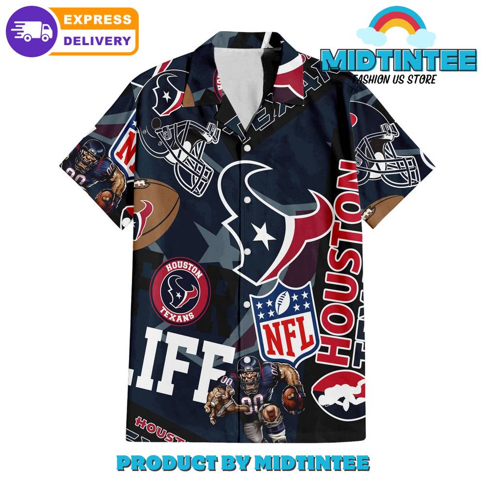 NFL Houston Texans Combo Hawaiian Shirt And Short