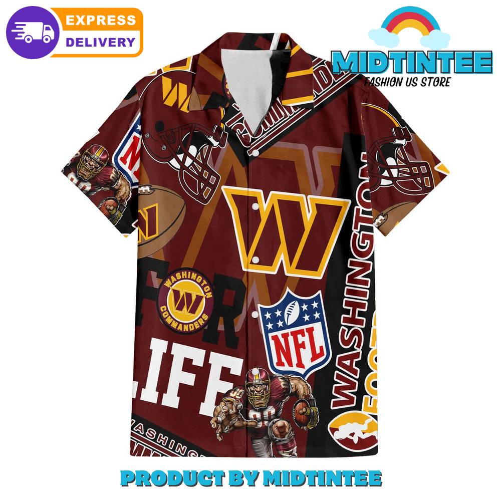 NFL Washington Commanders Combo Hawaiian Shirt And Short