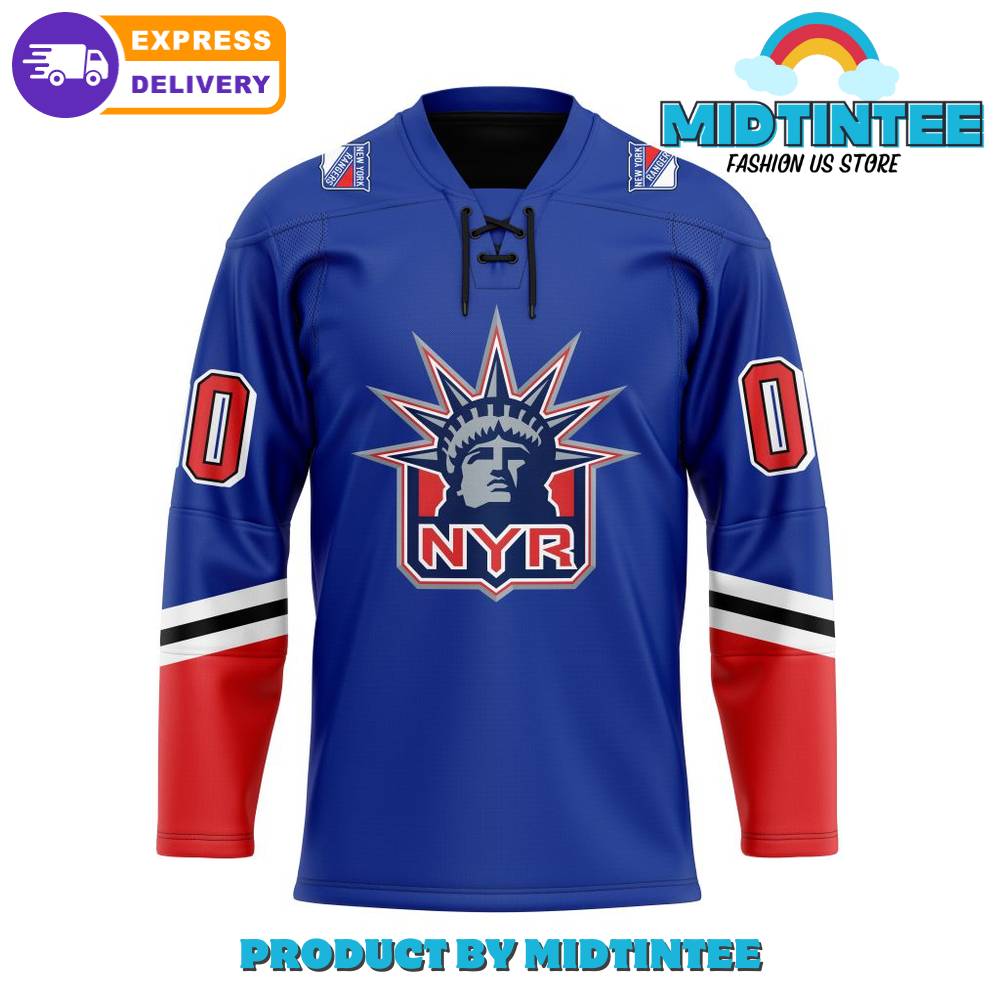 New York Rangers Customized Reverse Retro Hockey Jersey
