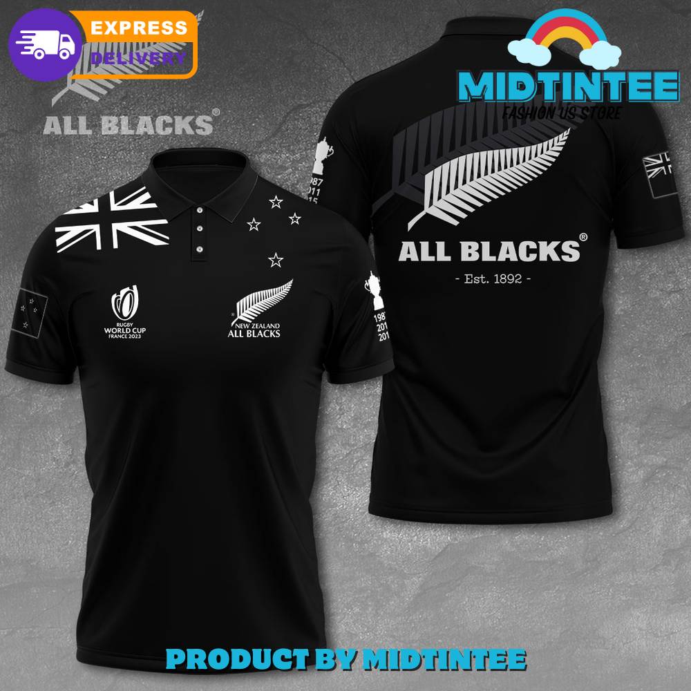 New Zealand x Rugby World Cup All Black Polo Shirt