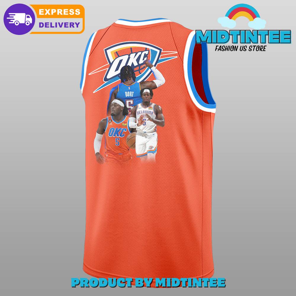 Oklahoma City Thunder NBA Orange Basketball Jersey