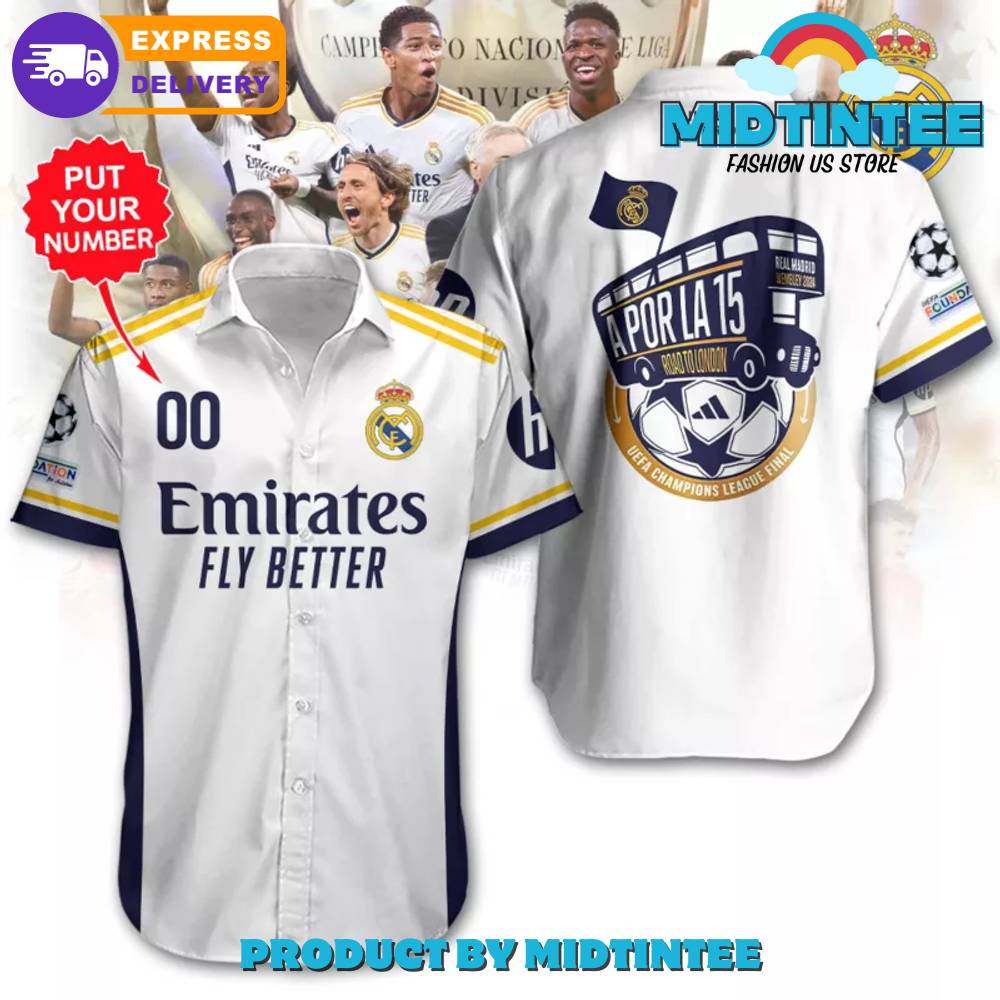 Personalized Real Madrid Laliga 23/24 Champions 3D Hawaiian Shirt