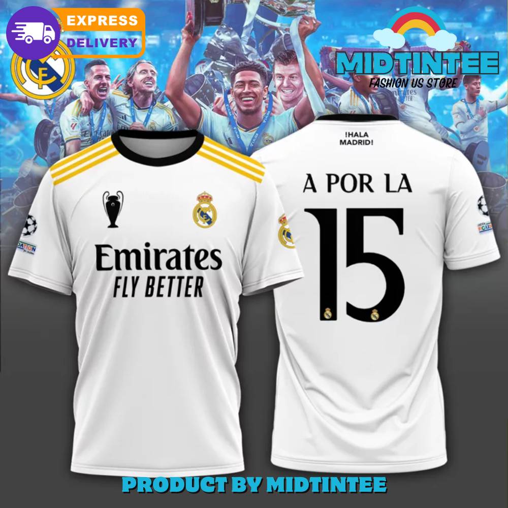 Real Madrid Champions Hala Madrid Personalized T-Shirt