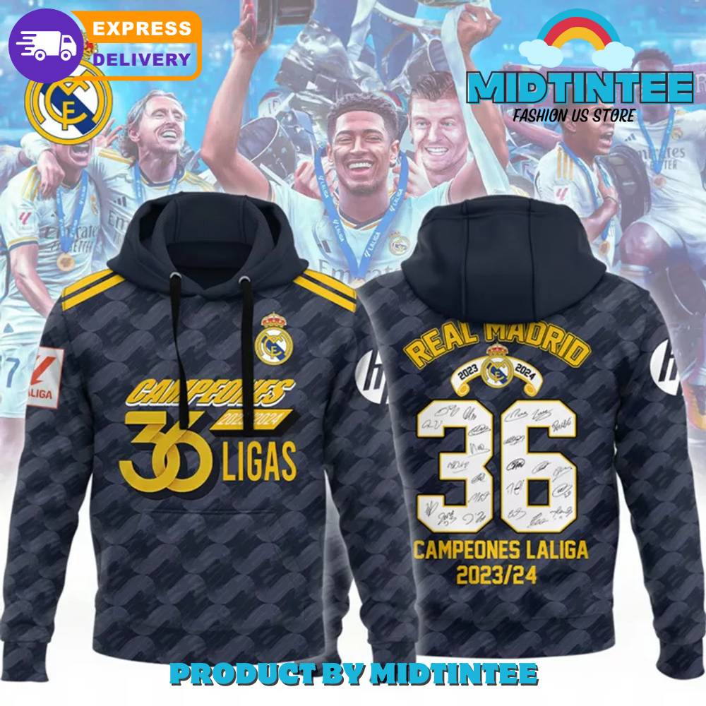 Real Madrid FC 36 Ligas Hoodie, Zip Hoodie