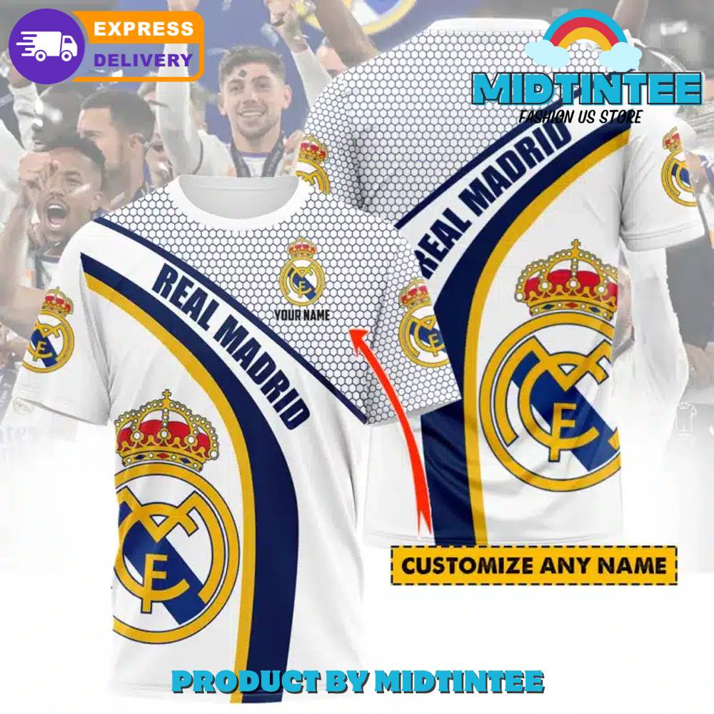 Real Madrid Laliga 23/24 Champions Customized 3D T-Shirt