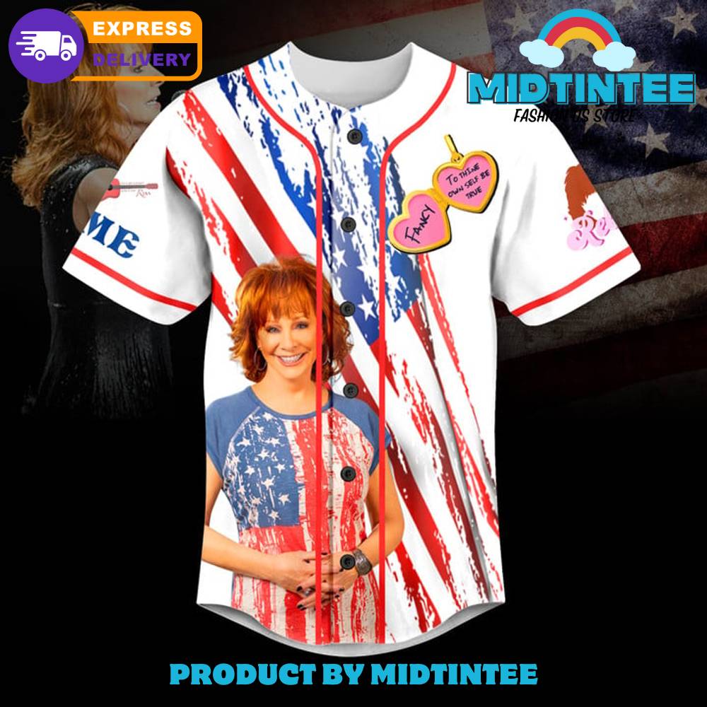 Reba McEntire Independence Day Customized Baseball Jersey