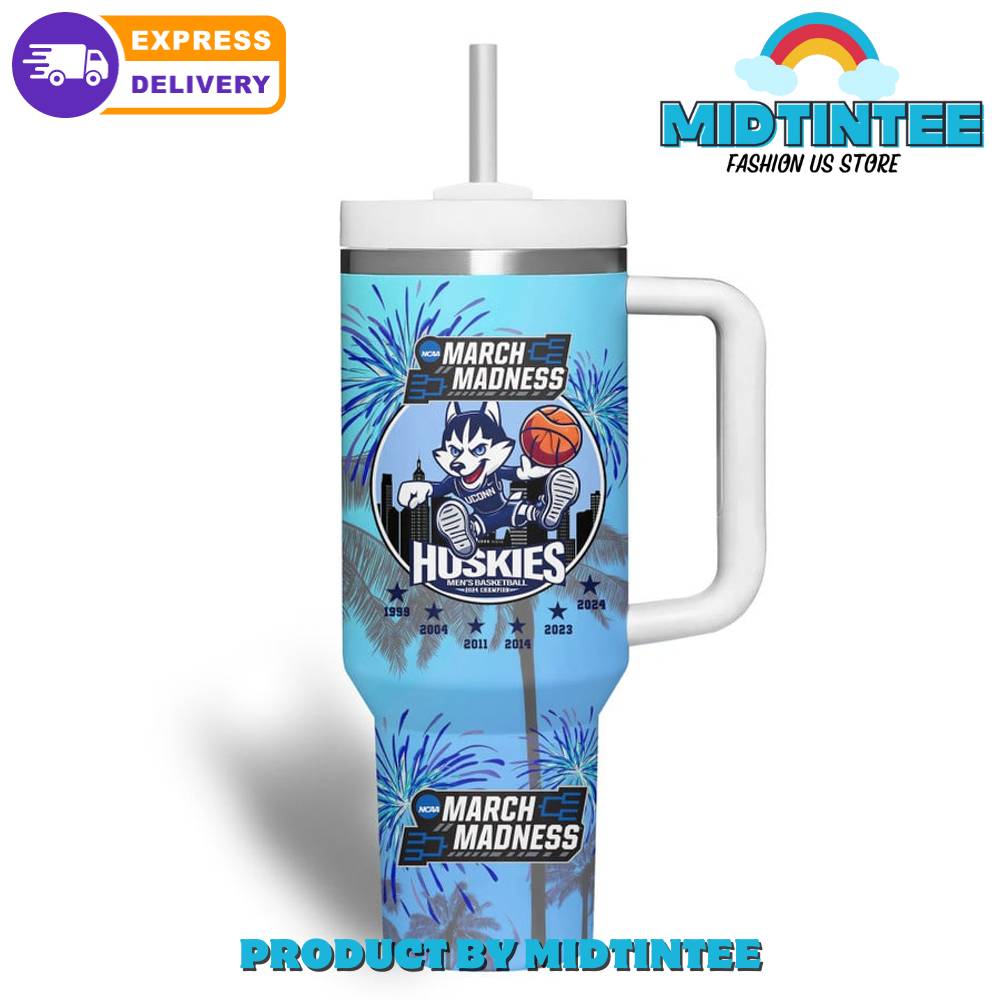 Uconn Huskies March Madness Champs Stanley Tumbler