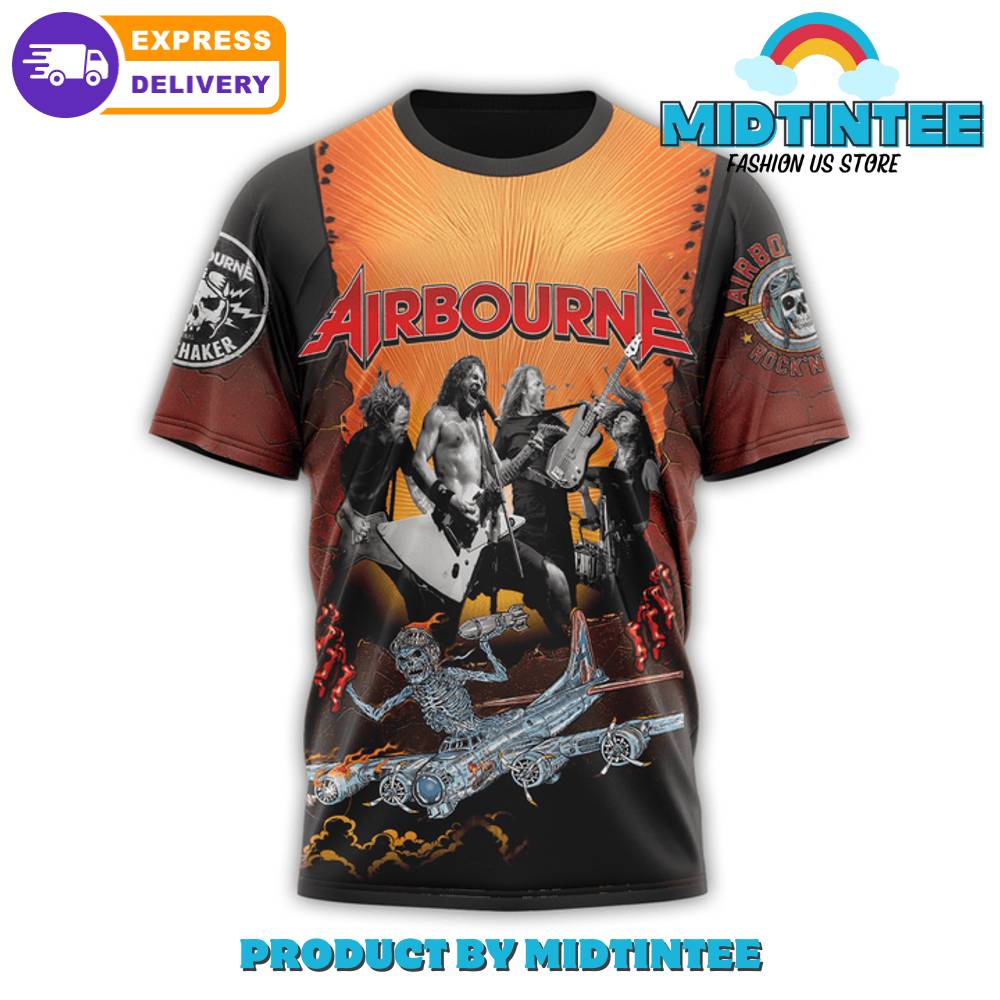 Airbourne Hard Rock Band Tour 2024 Shirt