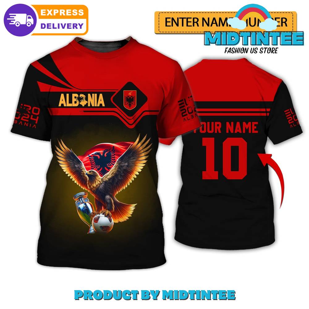 Albania National Team Euro 2024 Custom Name Shirt