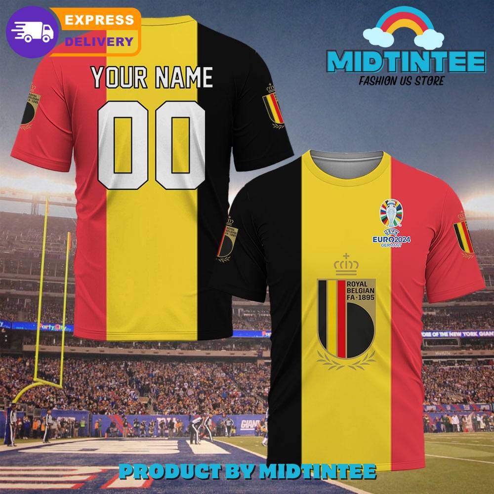 Belgium Euro Custom Name And Number Shirt