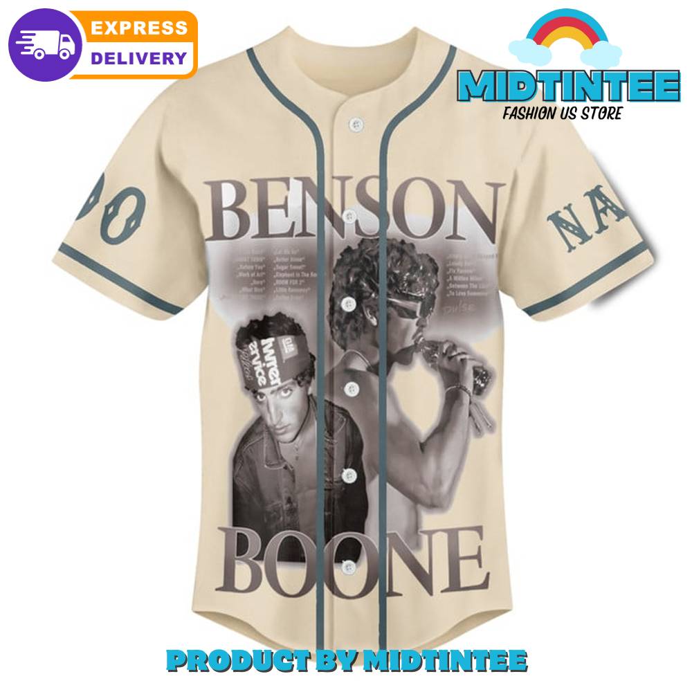 Benson Boone Fireworks And Rollerblades Customized Baseball Jersey