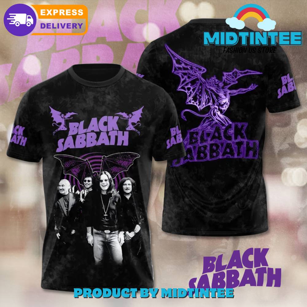 Black Sabbath Black Purple Shirt