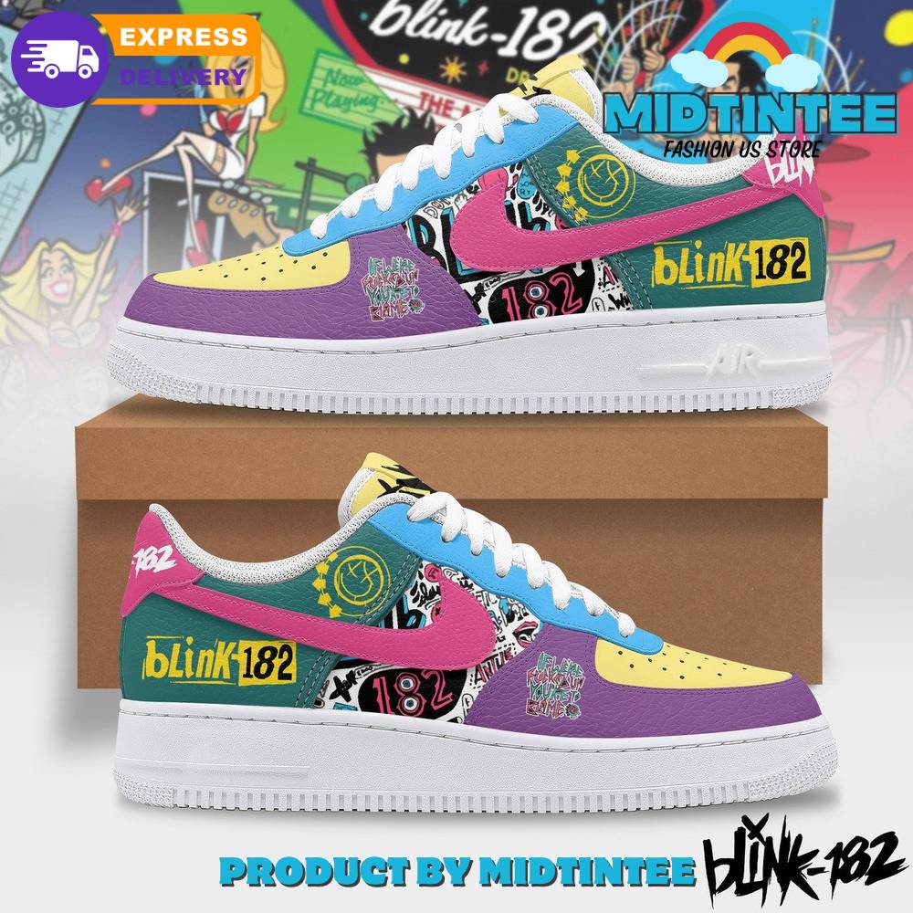 Blink-182 Limited Edition Colorful Nike Air Force 1