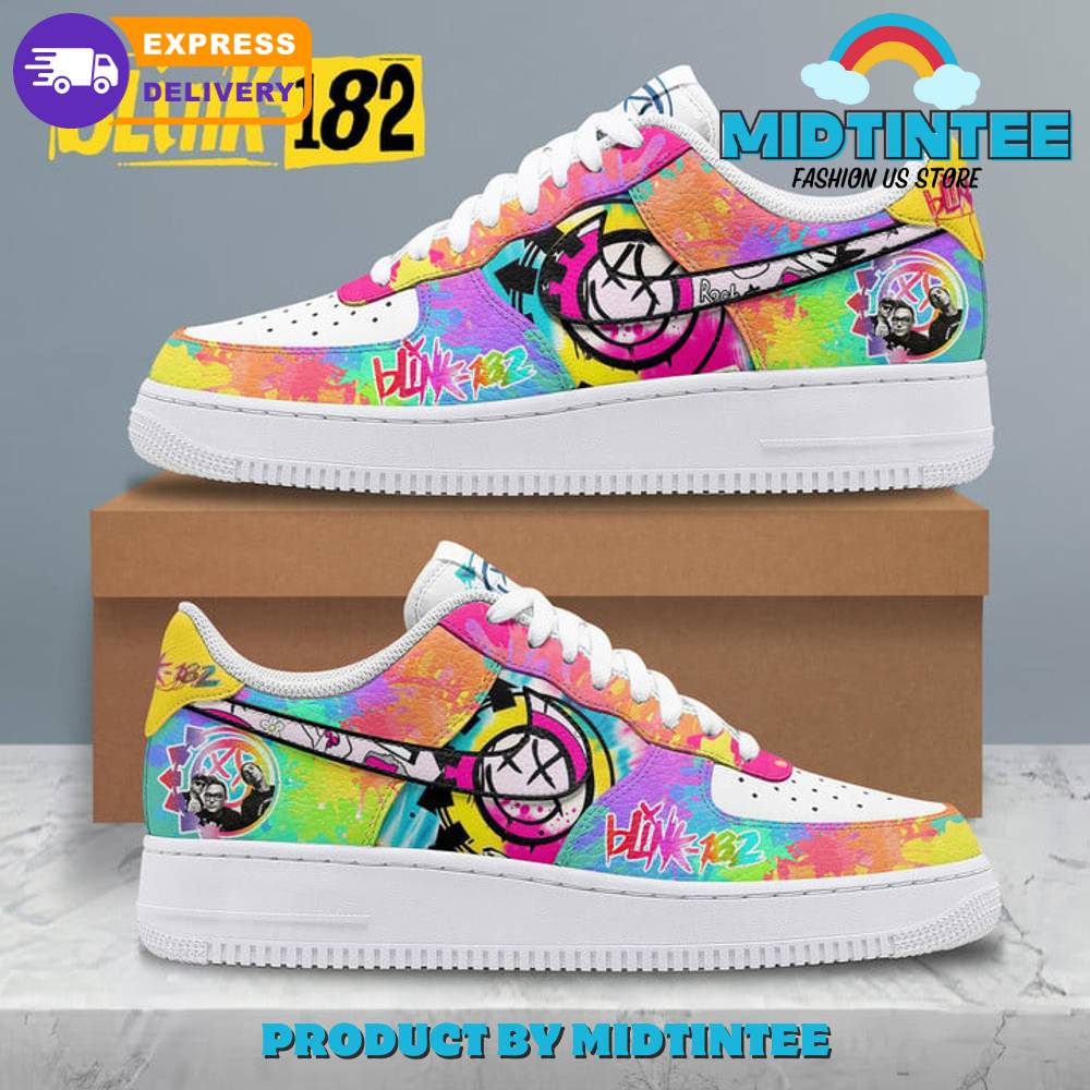 Blink-182 Pop Punk Band Colorful Nike Air Force 1
