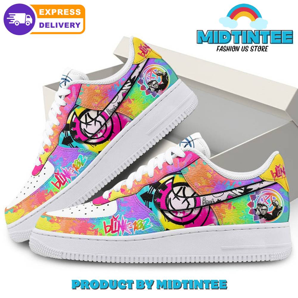 Blink-182 Pop Punk Band Colorful Nike Air Force 1