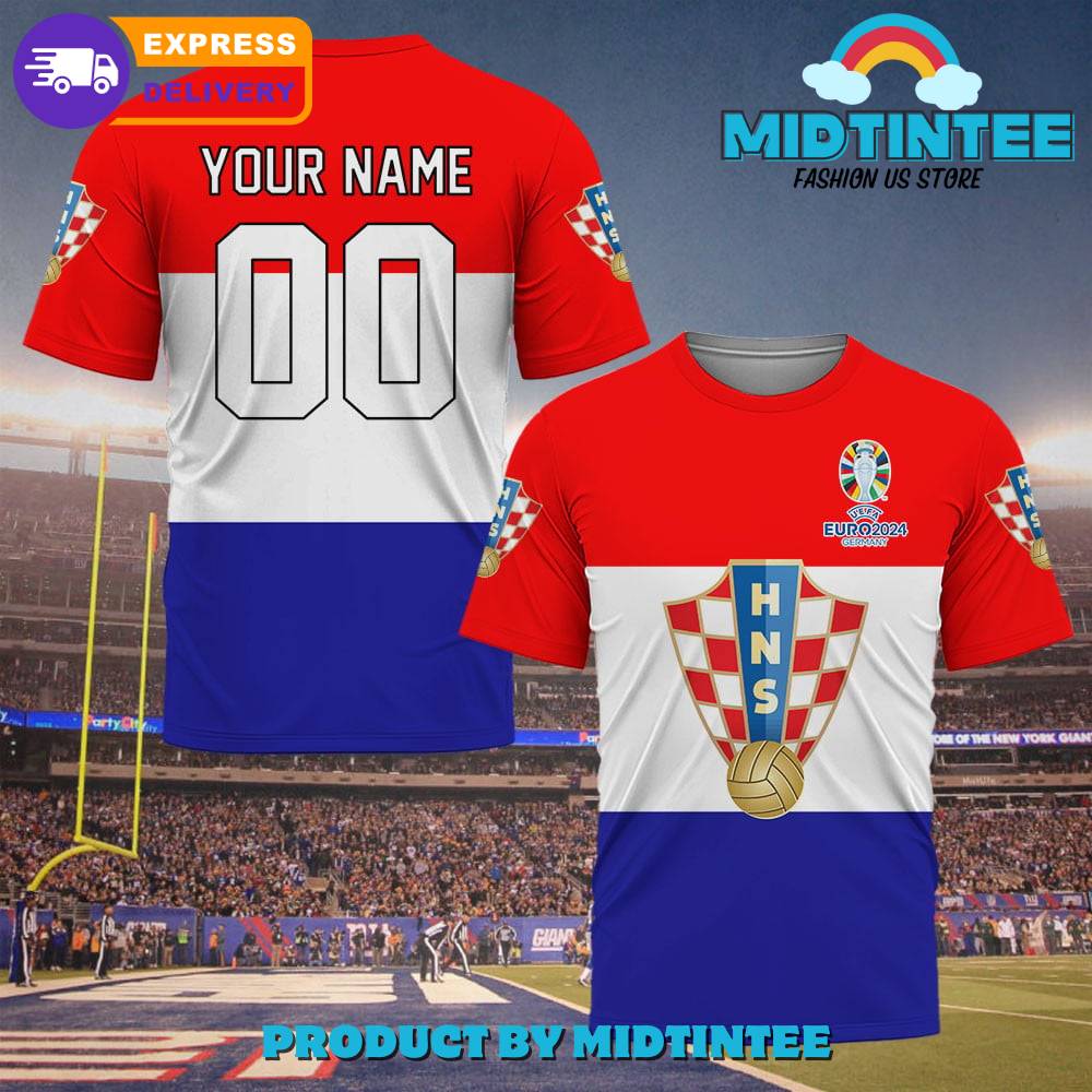 Croatia Euro Custom Name And Number Shirt