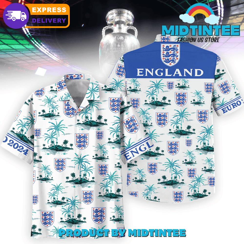 England Euro 2024 Hawaiian Shirt