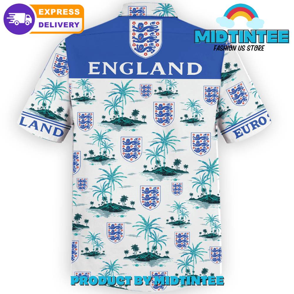 England Euro 2024 Hawaiian Shirt