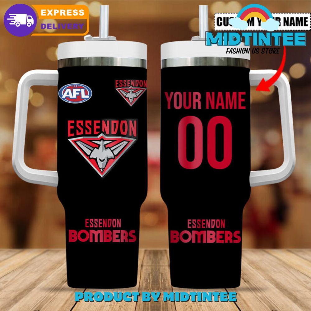 Essendon Bombers Personalized 40 oz Stanley Tumbler