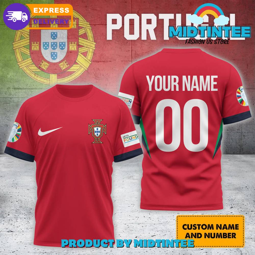 Portugal UEFA Euro 2024 Custom Name Shirt