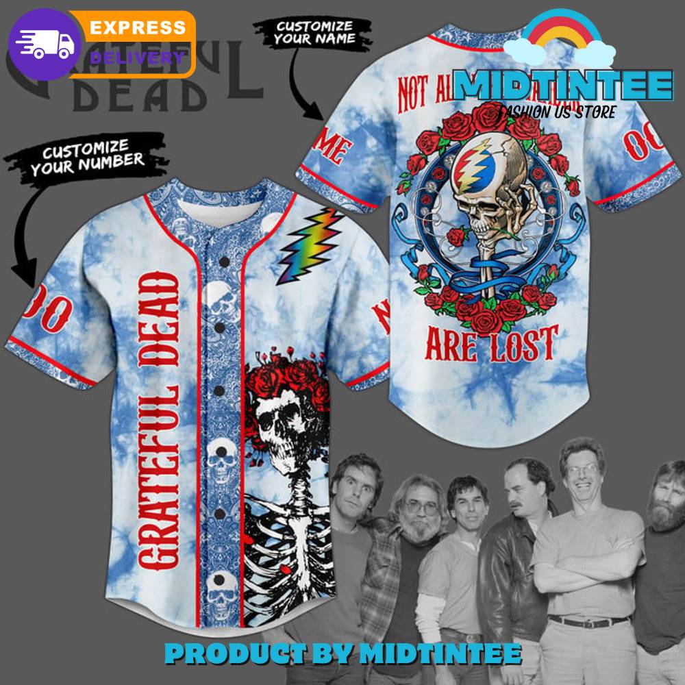 Grateful Dead Not All Who Wander Are Lost Customized Baseball Jersey