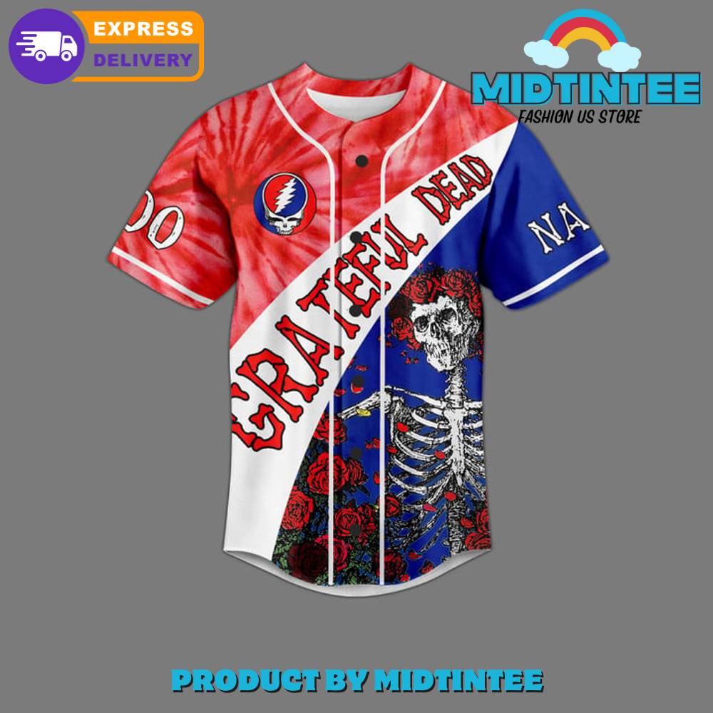 Grateful Dead Wave It Wide And High Customized Baseball Jersey