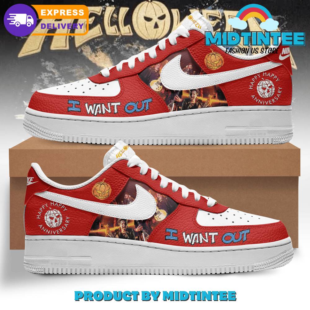 Helloween Band I Want Out Nike Air Force 1