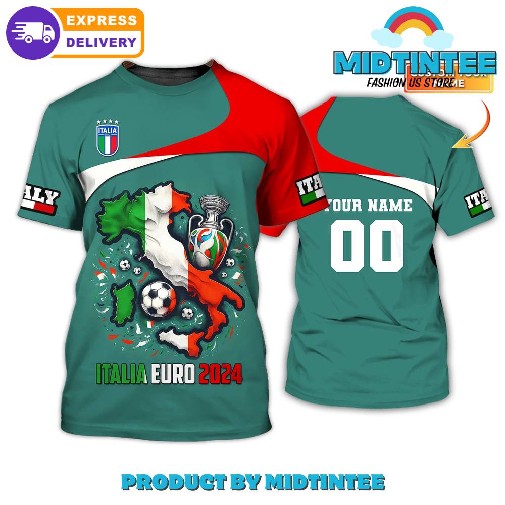 Italia Euro 2024 Custom Name Shirt