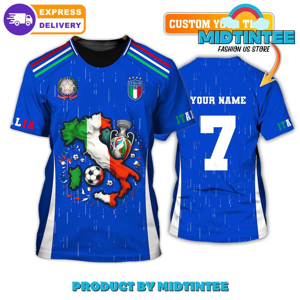 Italy Euro 2024 Custom Name Shirt