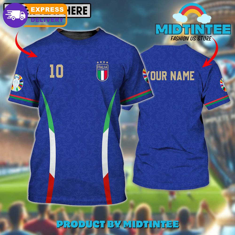 Italy National Team Blue Euro 2024 Shirt