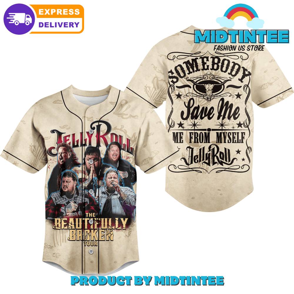 Jelly Roll The Beautifully Broken Tour Baseball Jersey