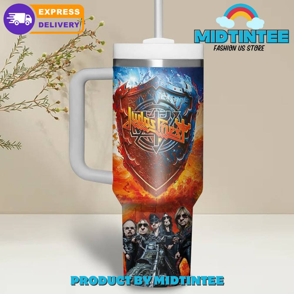Judas Priest Faster Than A Bullet Stanley Tumbler
