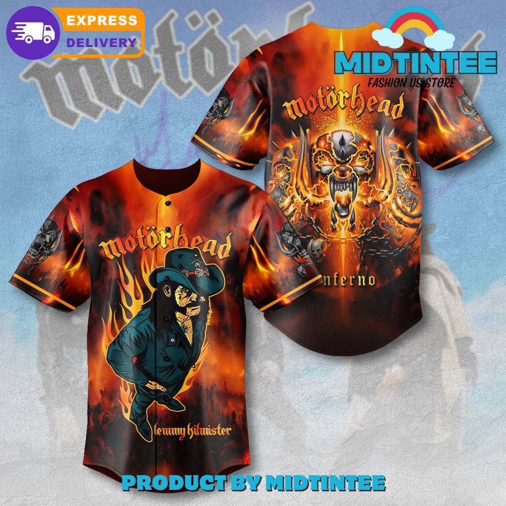 Motorhead Band Inferno Album Baseball Jersey